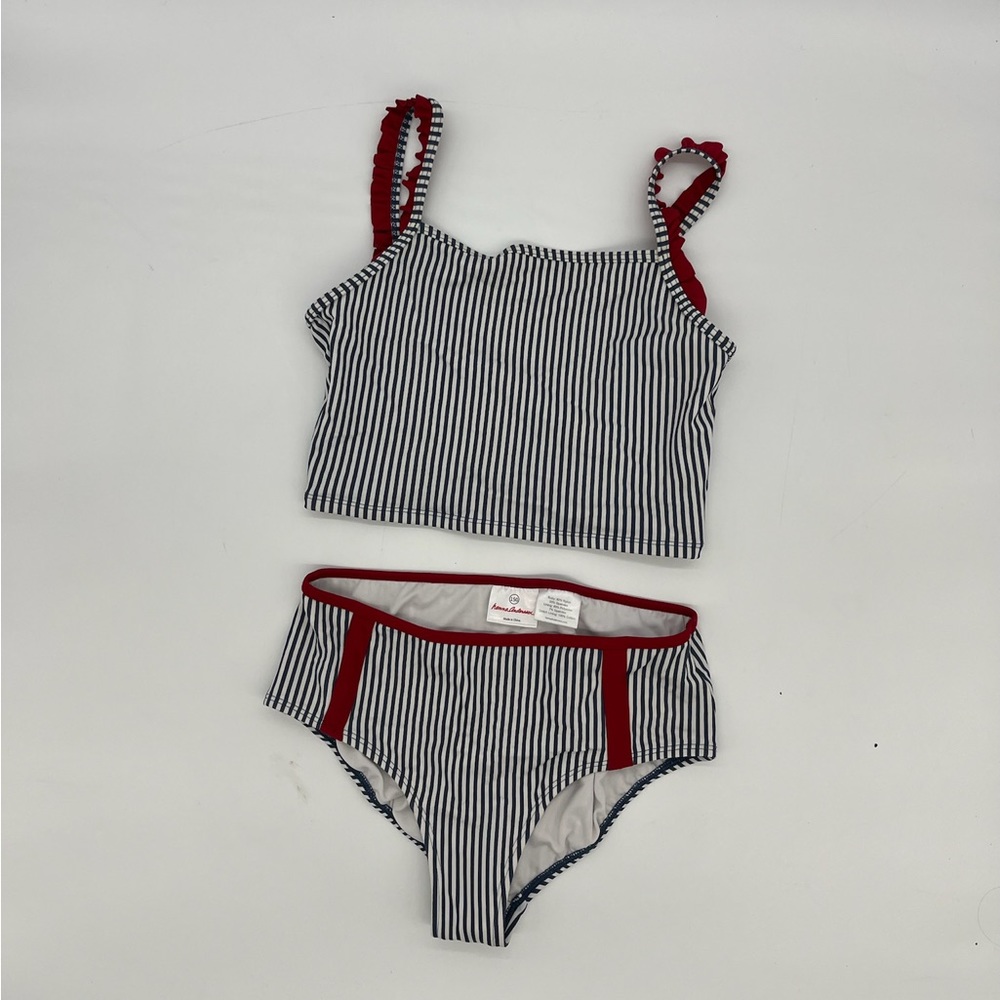 The cutest Hanna Andersson girls swimsuit! 💙❤️